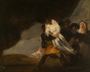 吊死的和尚》，约1810年。 作者 弗朗西斯科·德·戈雅