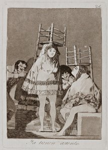 他们已经从“ Los Caprichos”（随想曲）系列中获得了一个座板26 作者 弗朗西斯科·德·戈雅