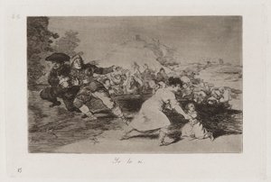 我看到了》，选自《战争的灾难》（Los desastres de la guerra）第 44 版 作者 弗朗西斯科·德·戈雅