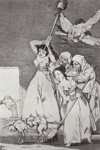 193-0082120 他们去了，弹奏的，第 20 盘“Los caprichos”，酒吧。 1799（蚀刻） 作者 弗朗西斯科·何塞·德·戈雅 y Lucientes