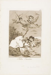 所有都会倒下》，第 19 版，选自《Los Caprichos》。 作者 弗朗西斯科·何塞·德·戈雅 y Lucientes