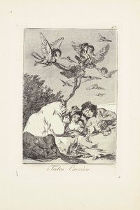 所有人都会倒下（Todos Caeràn）板块19来自：Los Caprichos 作者 弗朗西斯科·何塞·德·戈雅 y Lucientes