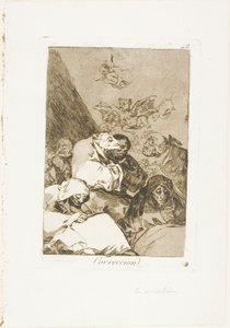更正，《Los Caprichos》第 46 版 作者 弗朗西斯科·何塞·德·戈雅 y Lucientes