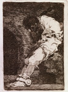 If it is a criminal he dies quickly (Aquatint, c.1810) 作者 弗朗西斯科·德·戈雅