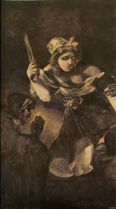 朱迪思和霍洛弗尼（布面油画） 作者 弗朗西斯科·何塞·德·戈雅 y Lucientes