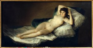 La maja desnuda（《裸体玛雅》），约 1800 年（布面油画）