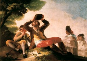 "Le buveur" Francisco de Goya y Lucientes（1746-1828 年）。1777.马德里。普拉多博物馆。 作者 弗朗西斯科·何塞·德·戈雅 y Lucientes