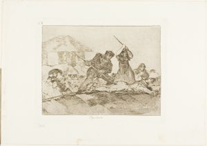 战争的灾难》中的 Rabble，第 28 版 作者 弗朗西斯科·何塞·德·戈雅 y Lucientes
