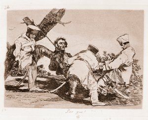 战争的灾难：为什么（预备画的蚀刻画 作者 弗朗西斯科·德·戈雅