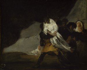 绞死的和尚，约1810年 作者 弗朗西斯科·德·戈雅