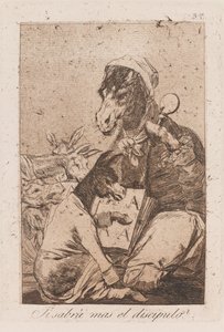 Will the Pupil Know More Than the Master?, late 18th-early 19th century (print) 作者 弗朗西斯科·德·戈雅