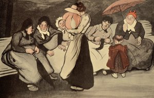 1902年8月23日，来自LAssiette au Beurre的漫画，一个阳光明媚的星期天在清新的空气中 作者 Francisco Sancha y Lengo