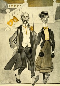 1903年，一对英国夫妇因为他们奇怪的时尚感受到嘲笑 作者 Francisco Sancha y Lengo