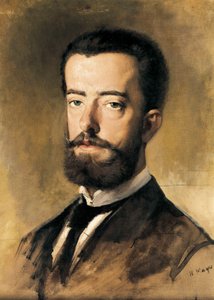 西班牙国王萨沃伊的阿马德奥一世 (1845-1890) 的肖像 作者 弗朗西斯科·桑西·卡伯特