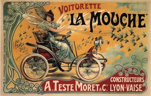 La Mouche购物车，1900年 作者 弗朗西斯科·塔玛格诺