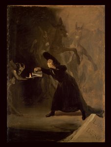 来自&39;El Hechizado por Fuerza&39;（强行迷惑）的场景c.1798 作者 弗朗西斯科·德·戈雅