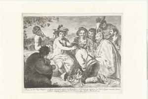 Bacchus en de donkaards Baco (title on object) Los Borrachos 作者 马德里的Calcografia