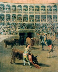 Bullfighting with a cape or the blows of the cape. Painting on metal by Francisco de Goya y Lucientes (1746-1828). 1793. 作者 弗朗西斯科·德·戈雅