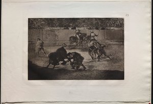 斗牛：1876年，佩佩·伊洛（Pepe Illo）表演通过了重奏。 作者 弗朗西斯科·德·戈雅