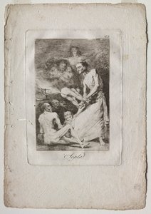 卡普里科斯：《打击》，1799年。 作者 弗朗西斯科·德·戈雅