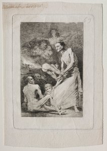 卡普里科斯：打击，c。 1799年。 作者 弗朗西斯科·德·戈雅