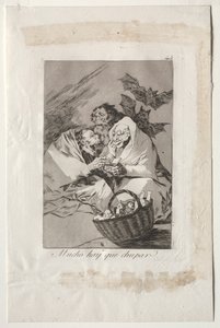 卡普里科斯（Caprichos）：《有很多可吸》，1799年。 作者 弗朗西斯科·德·戈雅