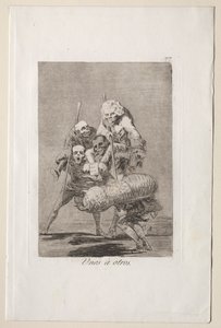 Caprichos：  一个人对另一个人的所作所为 作者 弗朗西斯科·德·戈雅
