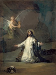 基督在橄榄山上。约于1819年 作者 弗朗西斯科·德·戈雅