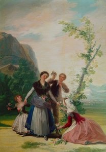花姑娘或春天。 1786年 作者 弗朗西斯科·德·戈雅