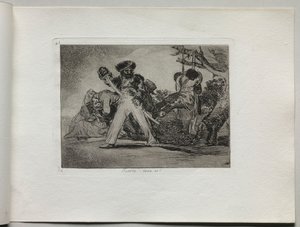 《战争灾难：那是艰难的》，1810-1820年。 作者 弗朗西斯科·德·戈雅