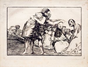 Los Disparates Follies系列的无序愚蠢，1815-1819年 作者 弗朗西斯科·德·戈雅