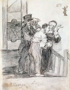 1824年至1828年之间的法国刑罚。 作者 弗朗西斯科·德·戈雅