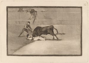 佩佩-伊洛在马德里竞技场的不幸之死（La desgraciada muerte de Pepe Illo en la plaza de Madrid） 作者 弗朗西斯科·德·戈雅