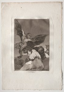 奥亨塔·卡普里科斯（Ochenta Caprichos）：《风神传说》，1793-1798年。 作者 弗朗西斯科·德·戈雅