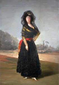 玛丽亚·凯耶塔娜·德席尔瓦的肖像1762-1802，阿尔巴第十三公爵夫人，1797年 作者 弗朗西斯科·德·戈雅