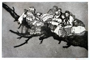 荒诞的梦，1819年至1823年 作者 弗朗西斯科·德·戈雅