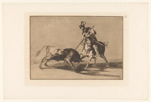 Rodrigo Díaz de Vivar verwondt een stier
埃尔-希德-卡佩多刺死另一头公牛
Stierengevechten （系列标题）
La Taureaumachie（系列标题）
La Tauromaquia（系列标题） 作者 尤金·洛泽莱特