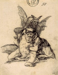 The Devil gathers them 作者 弗朗西斯科·德·戈雅