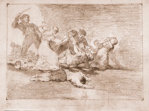 The Disasters of War : Infamous profit (Drawing 作者 弗朗西斯科·德·戈雅