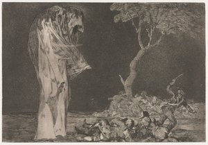 箴言：恐惧的愚蠢，1864年。 作者 弗朗西斯科·德·戈雅