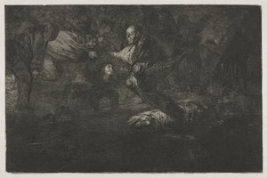 箴言：上帝创造了他们，他们共同努力，1864年。 作者 弗朗西斯科·德·戈雅
