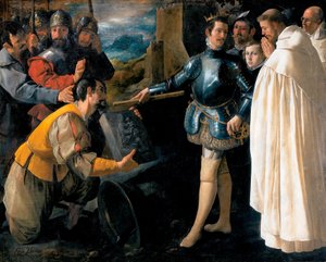 圣彼得·诺拉斯科（Saint Peter Nolasco）恢复处女的形象 作者 弗朗西斯科·德祖巴兰