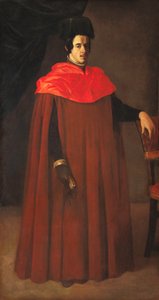 西班牙文：  Retrato de un doctor en derecho or doctor de leyes 法学博士肖像 作者 弗朗西斯科·德祖巴兰