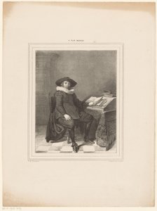 不知名男子的肖像 作者 Frans van Mieris（拒绝归因）