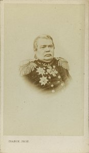 Nikolay Muravyov-Amursky伯爵的肖像，1809-1881年，约1865年。