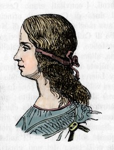 卢克雷齐亚 (Lucrezia) 肖像 (1480-1519) 雕刻自佛朗哥·米斯特拉利 (Franco Mistrali) 的《梵蒂冈之谜》，1866 年 作者 佛朗哥·米斯特拉利