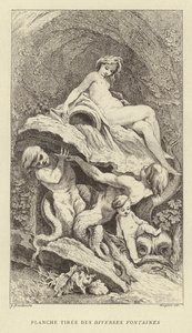 Planche Tiree des Diverses Fontaines（雕版印刷）。 作者 弗朗索瓦（后）布歇