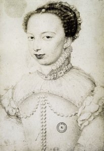 玛格丽特·德·瓦卢瓦 (Marguerite de Valois) 的肖像，被称为玛戈王后 (1553-1615)，纳瓦拉王后，亨利四世的第一任妻子。 弗朗索瓦·克鲁埃 (François Clouet) 之后