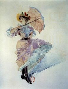 用于说明盖伊·德·莫泊桑 (Guy de Maupassant)（1850 - 1893 年）小说《牛油球》的水彩画。 弗朗索瓦·塞维诺 (Francois Thevenot) 的绘画（19 世纪） 作者 弗朗索瓦·塞弗诺（Thevenot）