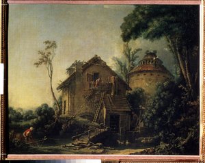 "风车 弗朗索瓦-布歇（1703-1770）1752 年作品 莫斯科普希金博物馆 作者 弗朗索瓦·布歇